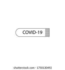 Icono de prueba de virus Covid diecinueve