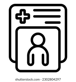 Covid Pass Symbol Umriss Vektorgrafik. Gesundheitsimpfstoff. Mobilfunk-Steuerung