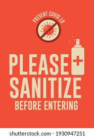 covid prevention poster design template vector and illustration