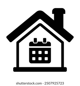 Covid Quarantine Icon, Vector Graphics