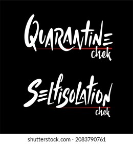 Covid Quarantine Selfisolation Vector Design