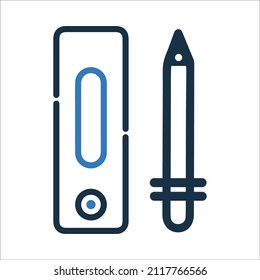 Covid or Rapid drop test icon