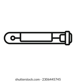 Covid test icon outline vector. Corona lab. Virus swab