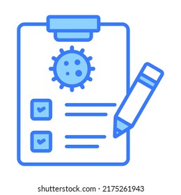 prueba de covid Diseño de conceptos modernos, ilustración vectorial