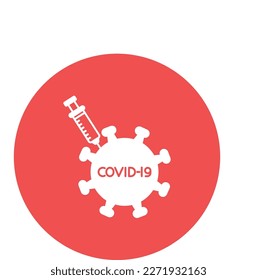 Covid vaccination Vector Icon easily modify

