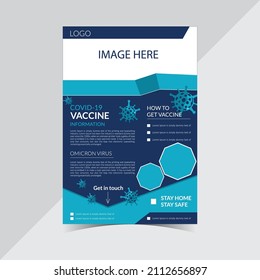 Covid Vaccine Flyer Design Template