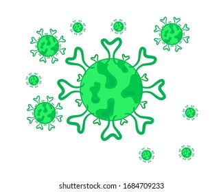 
Covid virus, dangerous virus, vector virus