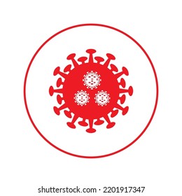 Covid virus disease viral icon | Circle version icon |
