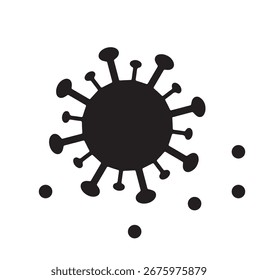  Covid Virus Isolated Vector Illustration