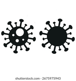  Covid Virus Isolated Vector Illustration