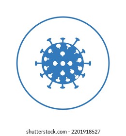 Covid Virus Structure And Function Icon | Circle Version Icon |