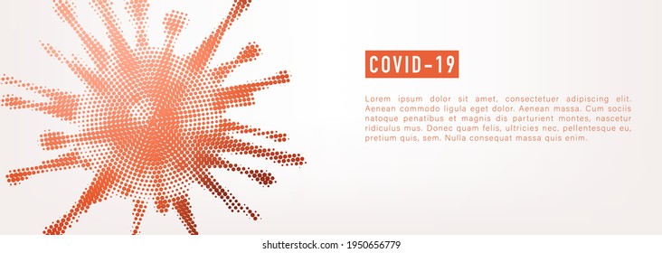 Covid-19 abstract vector abstract background. Coronavirus abstract illustration.