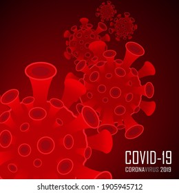 Covid19 background coronavirus infection germs. Vector illustration