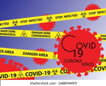 Covid-19 background . coronavirus . vector illustration.
