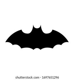 Covid-19 collection bat icon in silhouette Design,vector illustration