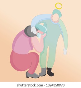 Covid19 Conceptual Design Ilustration Vector