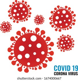 Covid19, Corona Virus 2020, Wuhan Diseases,  virus infections logo symbol