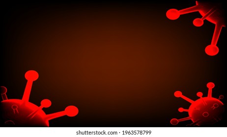 COVID-19, Corona virus background with copy space for your text, vector illustration.