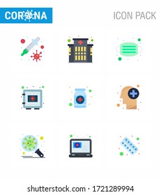 COVID19 corona virus contamination prevention. Blue icon 25 pack such as  fitness; securitybox; mask; safe; medical viral coronavirus 2019-nov disease Vector Design Elements