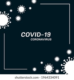 COVID-19 and corona virus poster, COVID-19 anti virus and social distancing sticker design, corona virus protection templates, vector, illustration