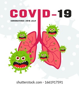 covid-19 or corona virus that has caused lung damage to death and is spreading heavily.