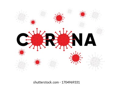 Covid-19 Corona Virus Vector Background Template