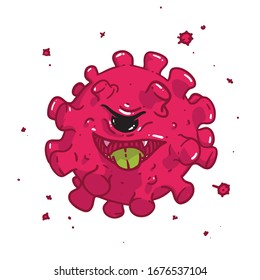covid19 corona virus vector cartoon 2021