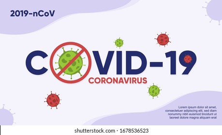 Covid19 Coronavirus, 2019-ncov concept for banner, flyer, poster