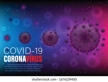 COVID-19 Coronavirus Abstract background vector