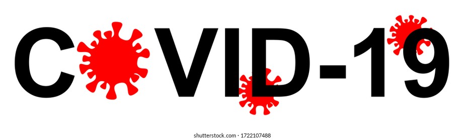 Covid-19, Coronavirus Art and Vector Text 