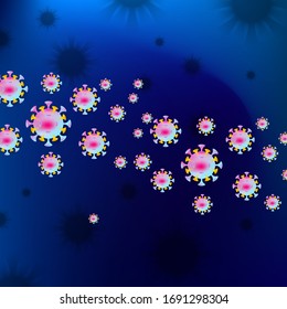 Covid-19 coronavirus background illustration vector