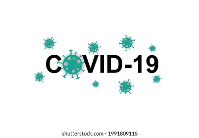 Covid-19, Coronavirus background. Virus outbreak, Influenza wallpaper, Disease germ, Medical healthcare. Infectious micro virology. Vector