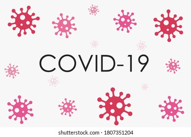 covid-19 coronavirus banner graphic, background