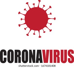 COVID-19 Coronavirus cell. Danger contamination bacteria cells. Vector illustration V.
