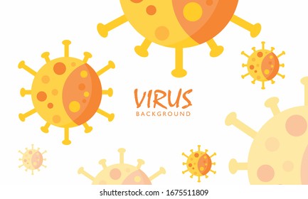 Covid-19 Coronavirus concept background, dangerous virus vector illustration