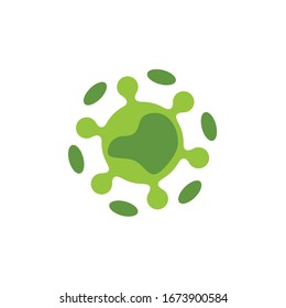 Covid-19 Coronavirus concept inscription typography design logo. World Health organization WHO introduced new official name for Coronavirus disease named COVID-19, dangerous virus vector illustration
