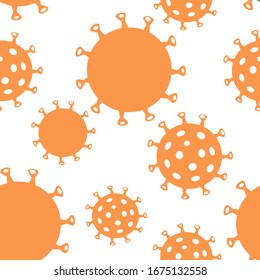 Covid-19 Coronavirus concept inscription typography design logo.