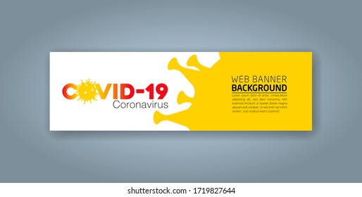 Covid-19 Coronavirus concept inscription typography design logo, Contagious diseases of the characters when exposed to a virus, dangerous virus vector illustration