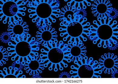 Covid-19 Coronavirus concept inscription typography design logo. World Health organization WHO introduced new official name for Coronavirus disease named COVID-19 dangerous virus vector illustration

