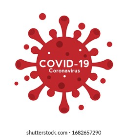 Covid-19 Coronavirus concept outbreak influenza background.Pandemic medical health risk concept with disease cell is dangerous vector design