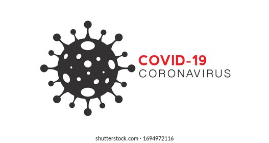 Covid-19 Coronavirus concept outbreak influenza background.Pandemic medical health risk concept with disease cell is dangerous vector design.