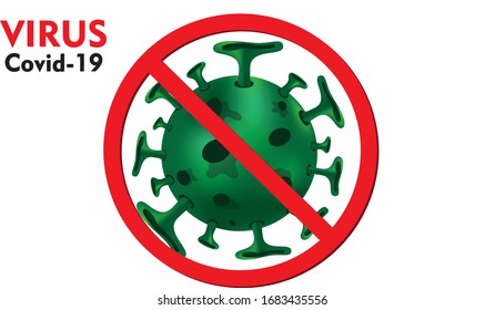 Covid-19 Coronavirus concept,Vector illustration virus.