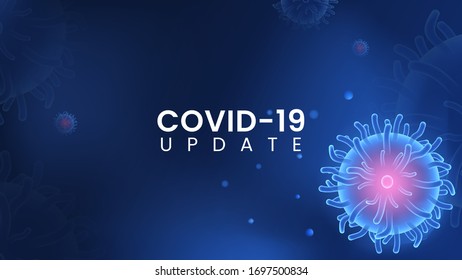 Covid-19 (Coronavirus disease or 2019-ncov) 3d microscopic illustration background design. SARS virus pandemic respiratory syndrome concept. Premium vector EPS10.