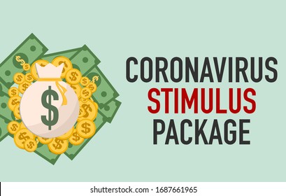 Covid-19 Or The Coronavirus Has Caused A Significant Impact On The American Economy And Economies Around The World Illustration Depicts Economic Stimulus Package Or Bailout