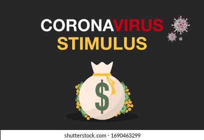 Covid-19 Or The Coronavirus Has Caused A Significant Impact On The American Economy And Economies Around The World Illustration Depicts Economic Stimulus Package Or Bailout