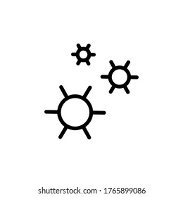 COVID-19, coronavirus icon. Simple line, outline vector elements of viral pandemic icons for ui and ux, website or mobile application