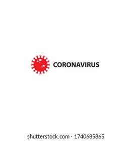covid-19 coronavirus icon vector template, virus symbol, dangerous virus