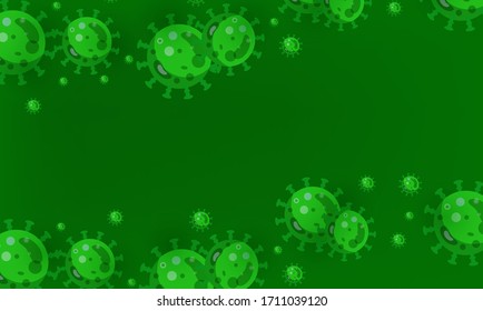 covid-19 Coronavirus Illustration design . Coronavirus Background design
