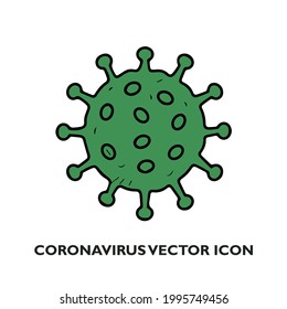 covid-19 coronavirus illustration vector icon.