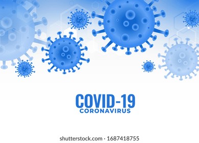 covid19 Coronavirus-Infektion, die pandemische Hintergrundgestaltung verbreitet